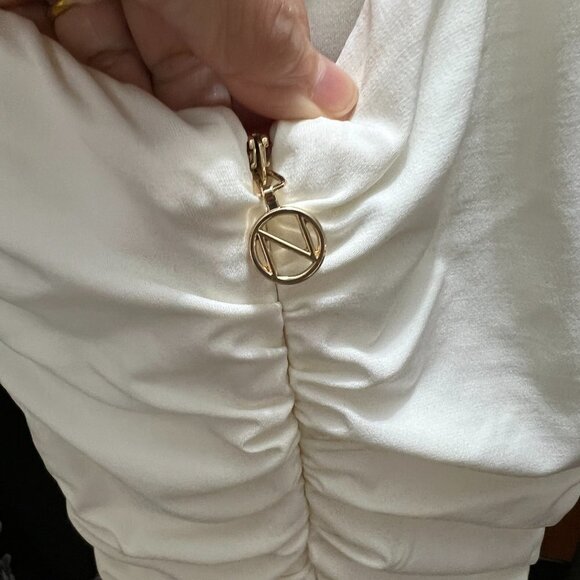 Nookie Tia Midi Bodycon Silhouette Dress XS Xtra Small in White - Picture 5 of 7